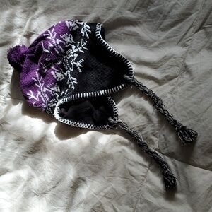 Fleece lined Heidi hat w pim